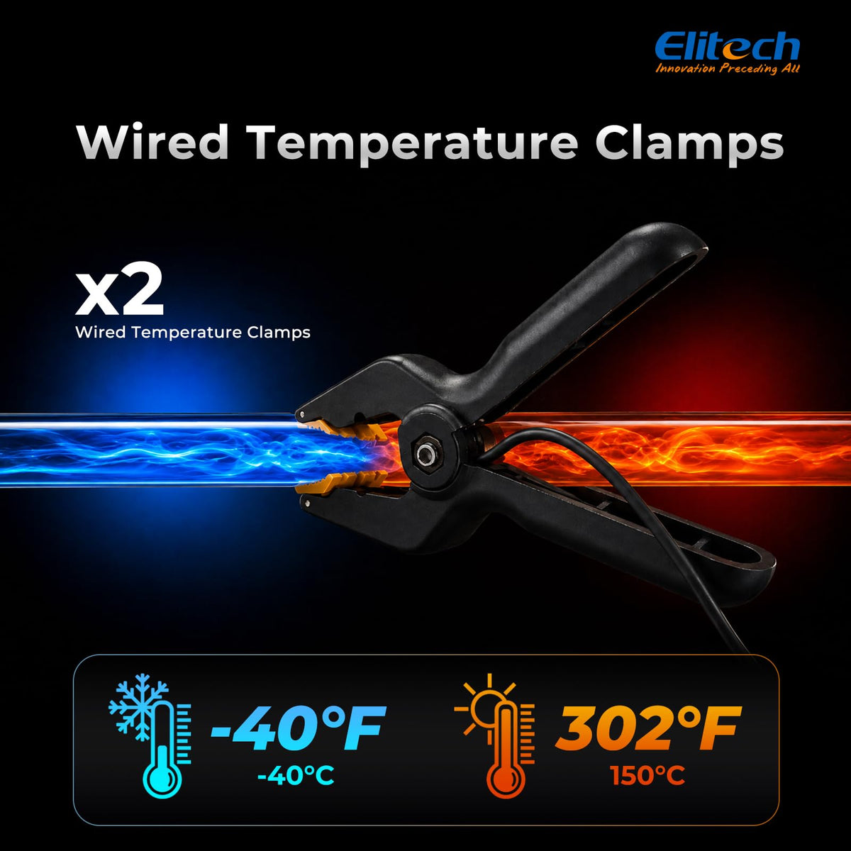 Elitech LMG-10Plus HVAC Digital Manifold Kit w/Hoses & R410A Adapter
