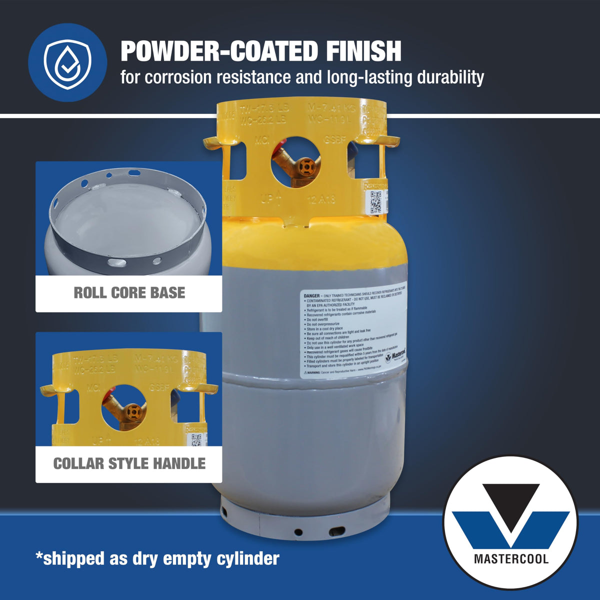 Mastercool 62010 30 lb Refrigerant Recovery Cylinder