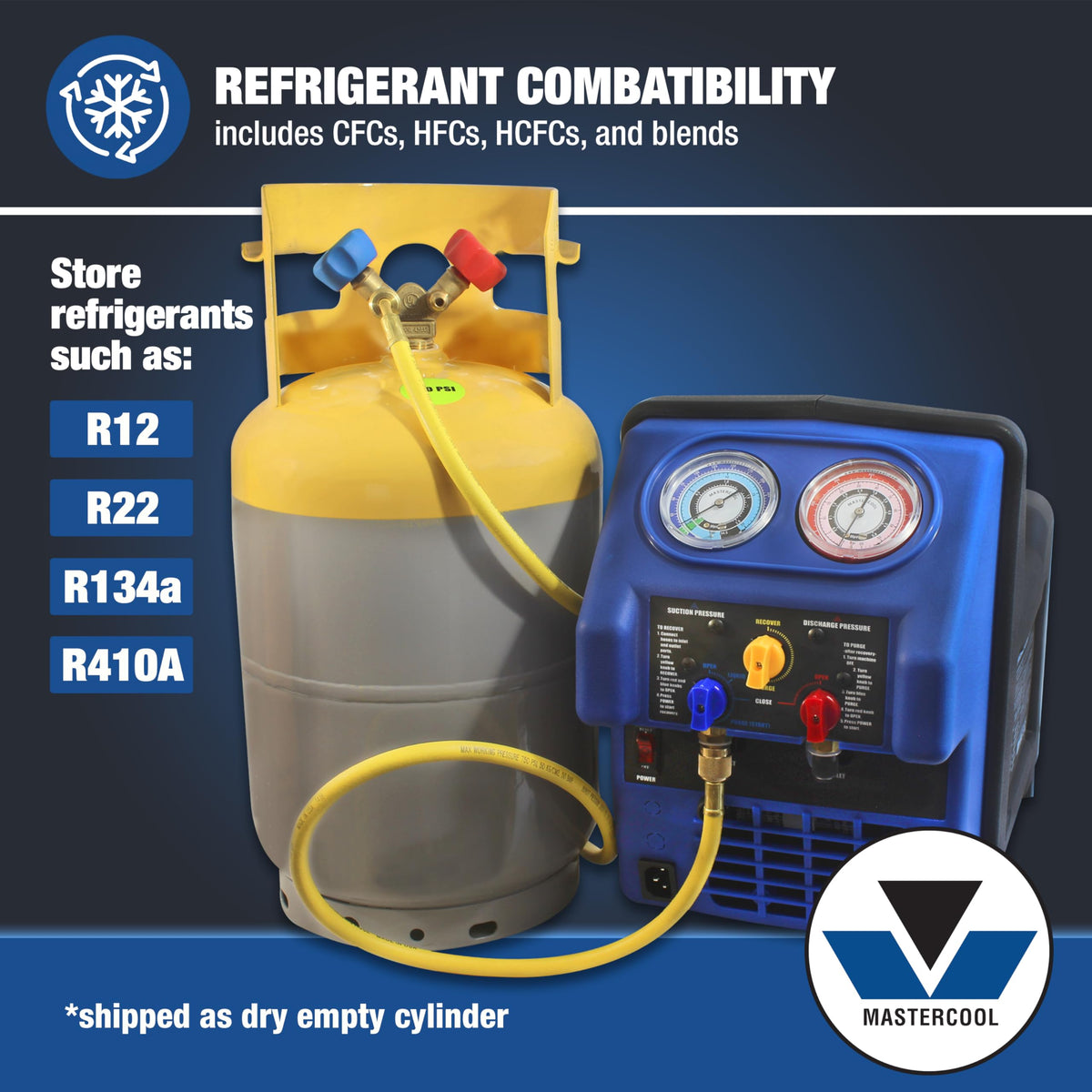 Mastercool 62010 30 lb Refrigerant Recovery Cylinder