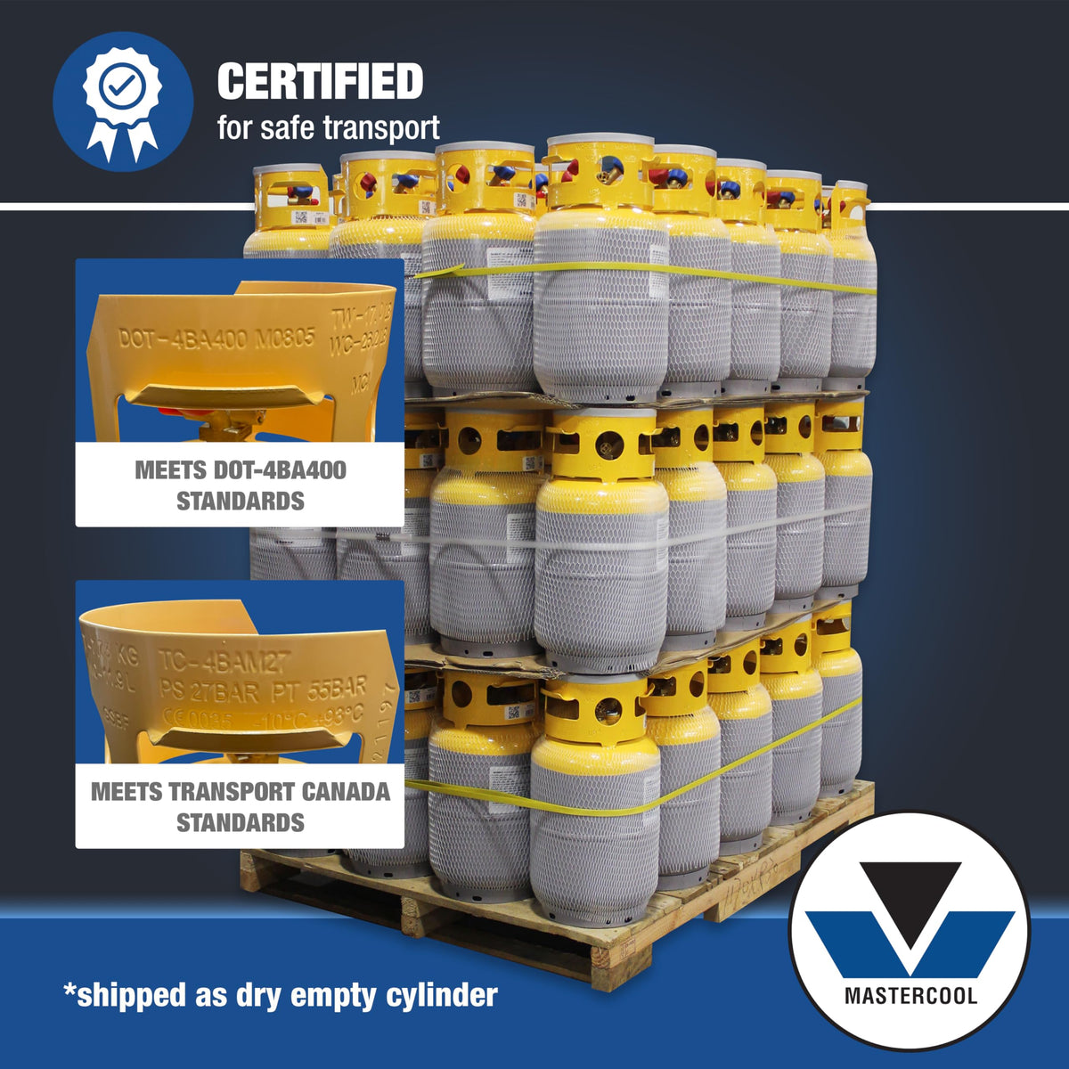 Mastercool 62010 30 lb Refrigerant Recovery Cylinder